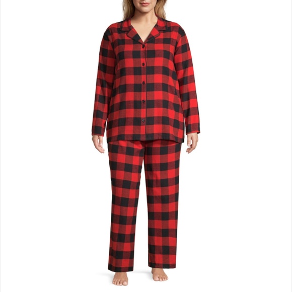 Sleep Chic Other - Flannel Pajamas Set Red Plaid Size 2X